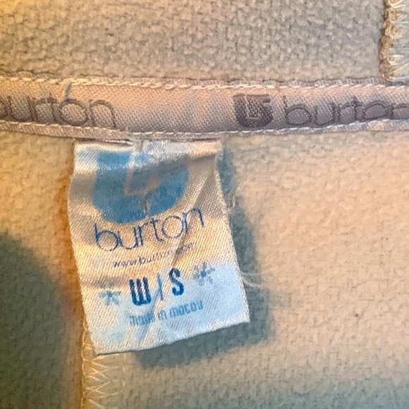 Burton Grey Pink Plaid Hooded Fleece Snow Jacket - Picture 7 of 9